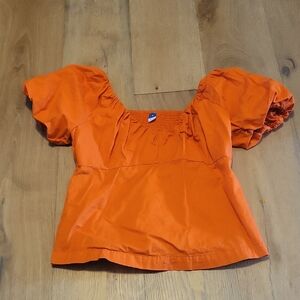 Old Navy Size Medium Fall Orange Short Sleeved Top